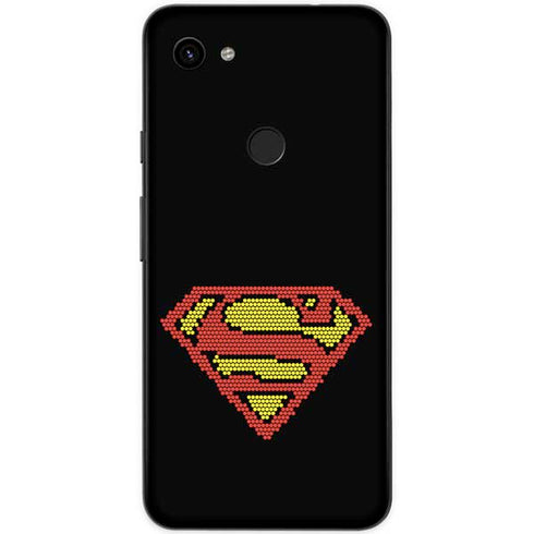 DC Comics Superman Logo Pixels Google Pixel 3a XL Skin